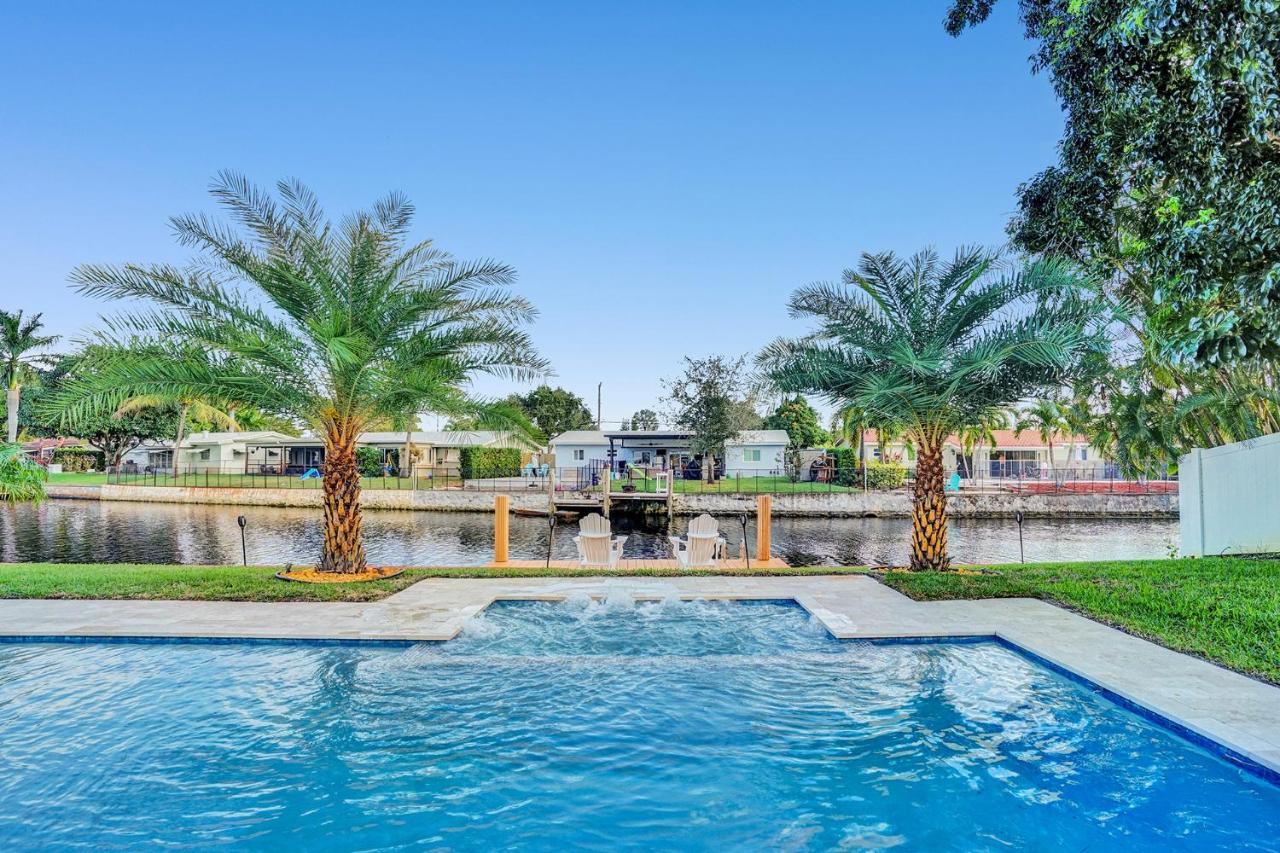 New! Waterfront Heated Pool & Jacuzzi 2 Mi To Beach - Fishing Pier Relaxing Spa & Hammock Fort Lauderdale Exteriér fotografie