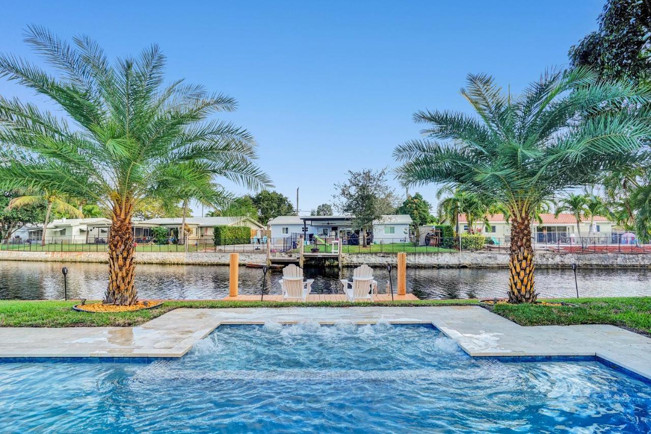 New! Waterfront Heated Pool & Jacuzzi 2 Mi To Beach - Fishing Pier Relaxing Spa & Hammock Fort Lauderdale Exteriér fotografie