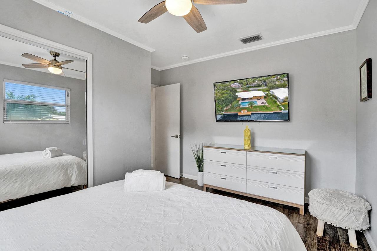 New! Waterfront Heated Pool & Jacuzzi 2 Mi To Beach - Fishing Pier Relaxing Spa & Hammock Fort Lauderdale Exteriér fotografie