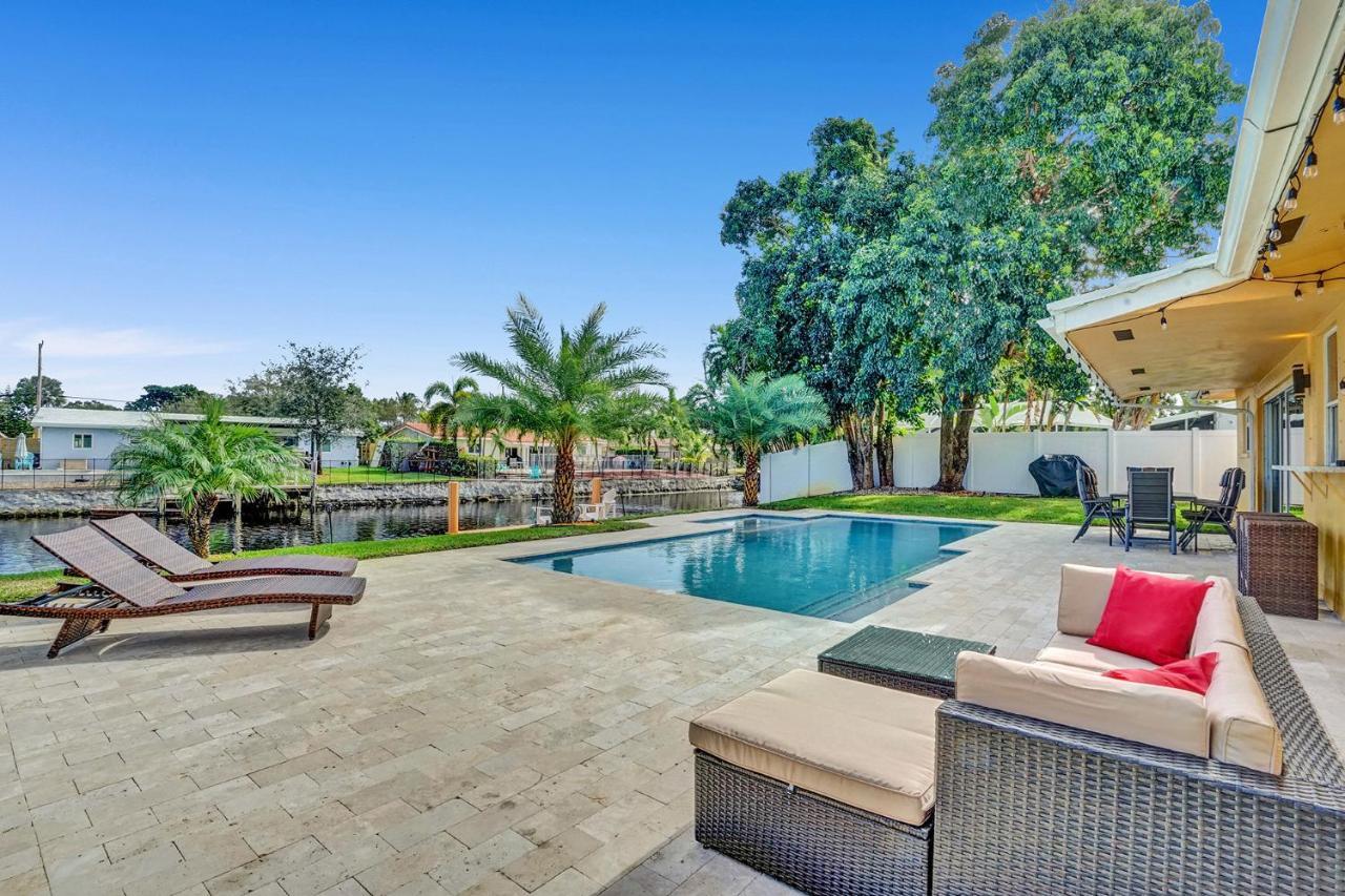New! Waterfront Heated Pool & Jacuzzi 2 Mi To Beach - Fishing Pier Relaxing Spa & Hammock Fort Lauderdale Exteriér fotografie