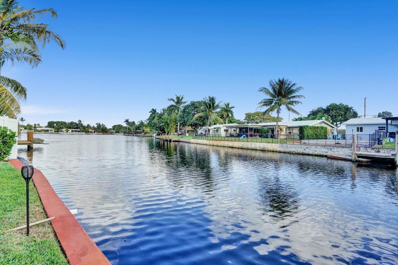 New! Waterfront Heated Pool & Jacuzzi 2 Mi To Beach - Fishing Pier Relaxing Spa & Hammock Fort Lauderdale Exteriér fotografie
