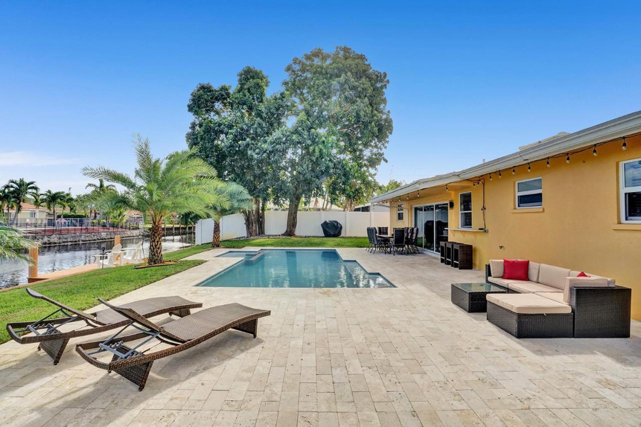 New! Waterfront Heated Pool & Jacuzzi 2 Mi To Beach - Fishing Pier Relaxing Spa & Hammock Fort Lauderdale Exteriér fotografie