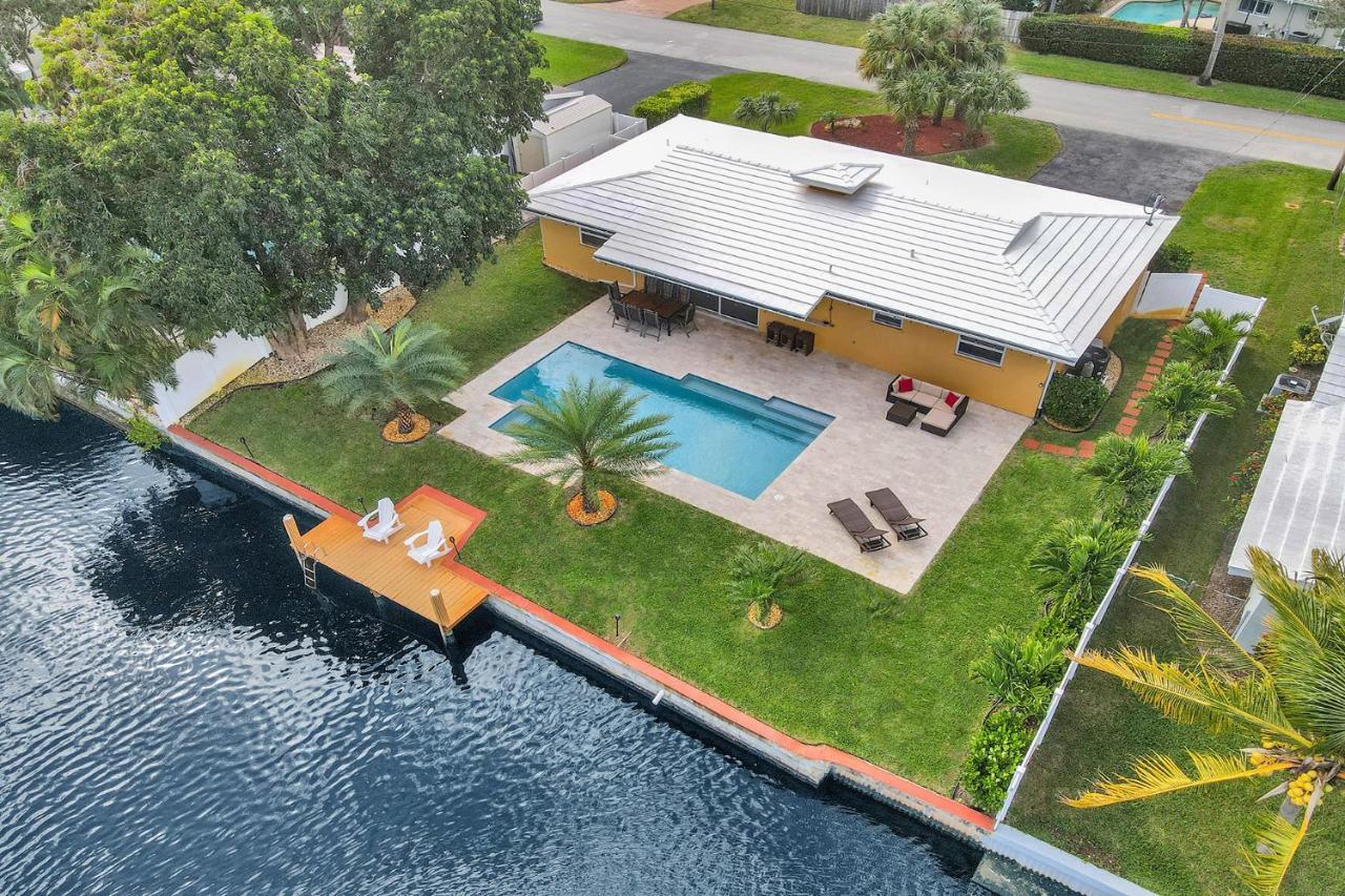 New! Waterfront Heated Pool & Jacuzzi 2 Mi To Beach - Fishing Pier Relaxing Spa & Hammock Fort Lauderdale Exteriér fotografie