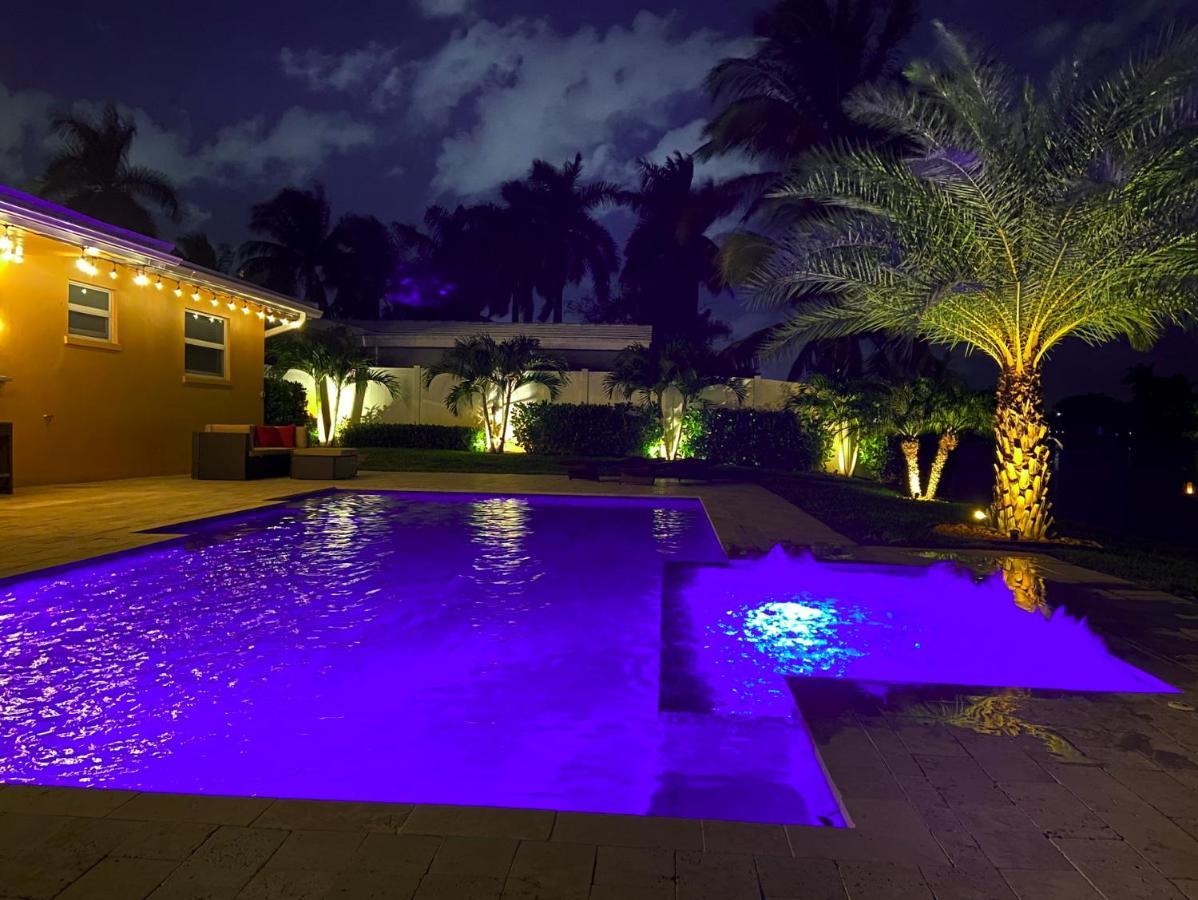 New! Waterfront Heated Pool & Jacuzzi 2 Mi To Beach - Fishing Pier Relaxing Spa & Hammock Fort Lauderdale Exteriér fotografie