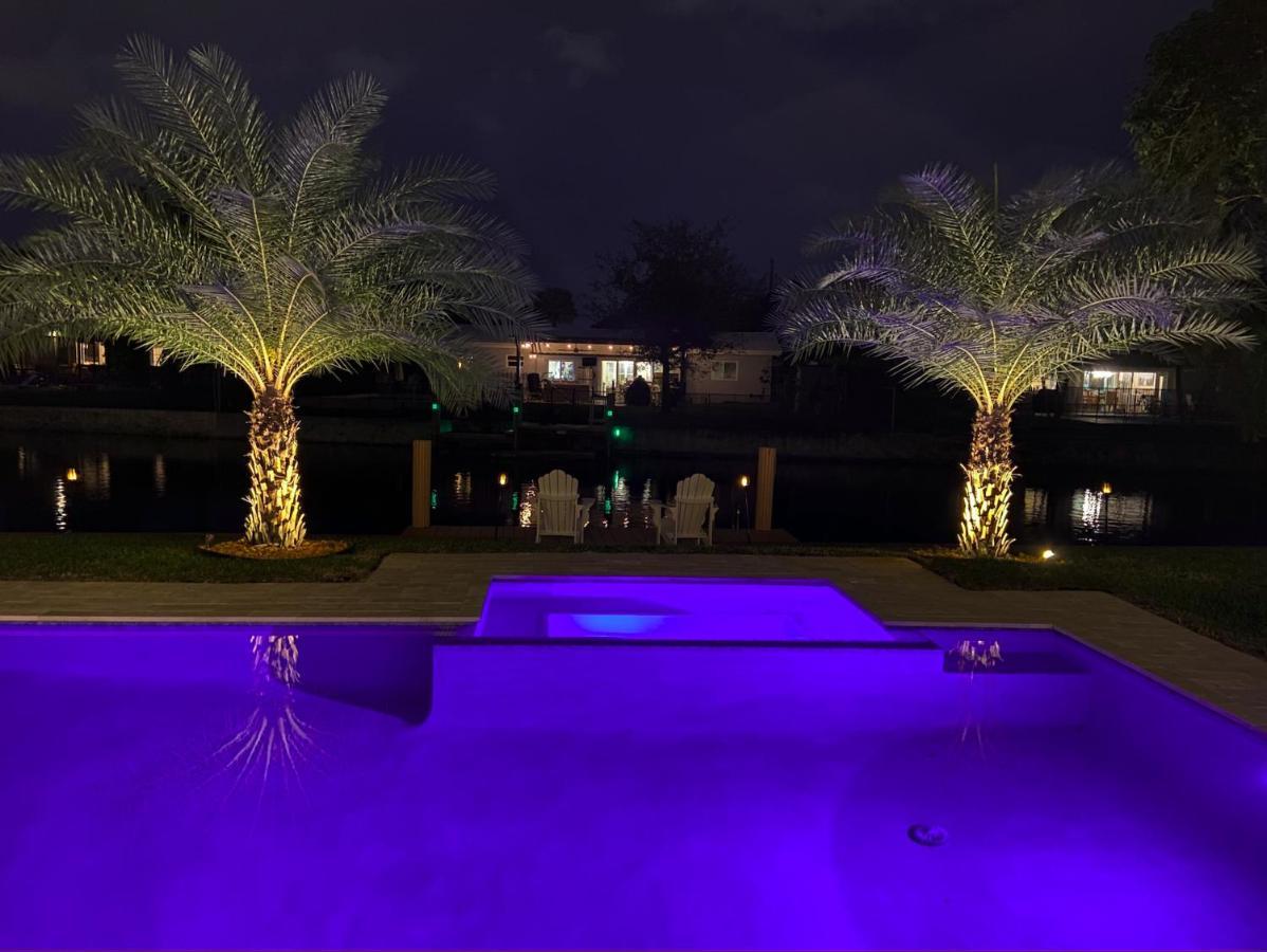 New! Waterfront Heated Pool & Jacuzzi 2 Mi To Beach - Fishing Pier Relaxing Spa & Hammock Fort Lauderdale Exteriér fotografie